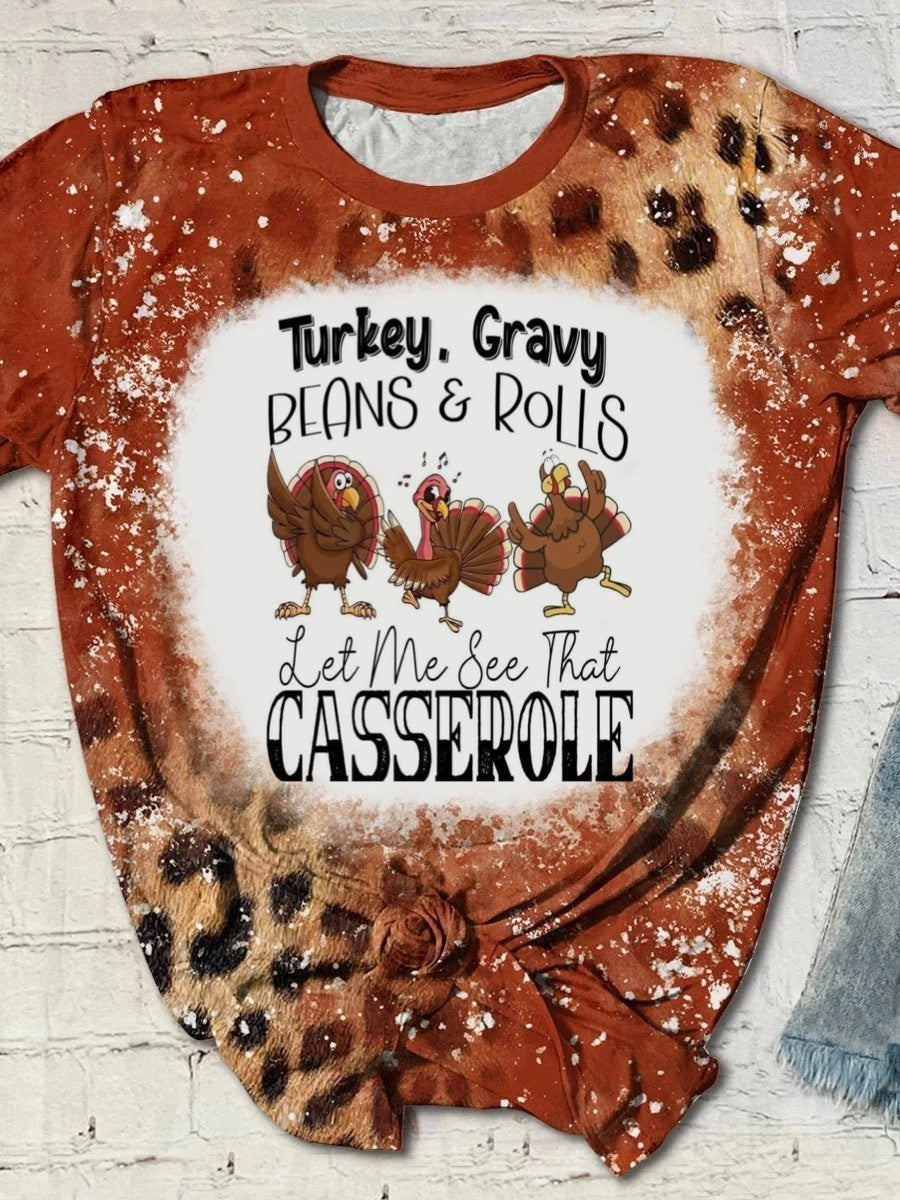 Turkey gravy beans and rolls