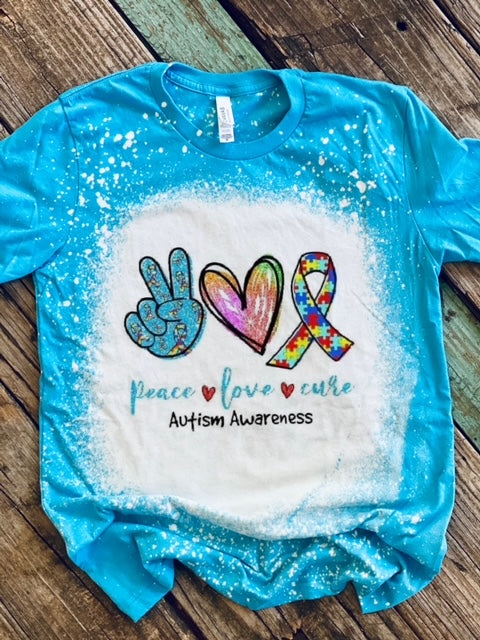 Peace Love Cure - Autism Awareness