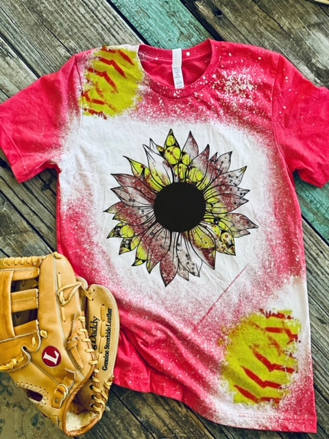 Softball/Baseball Sunflower T-Shirt