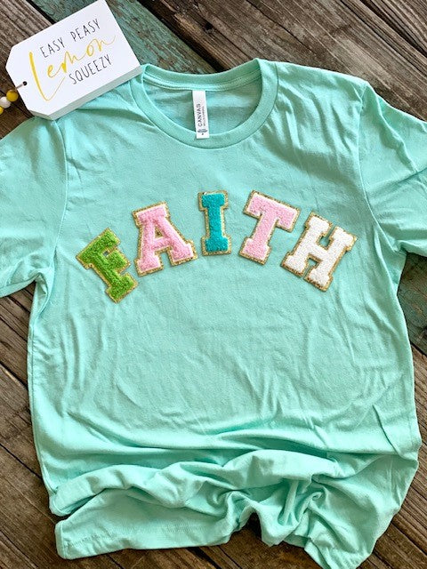 Faith chenille letters