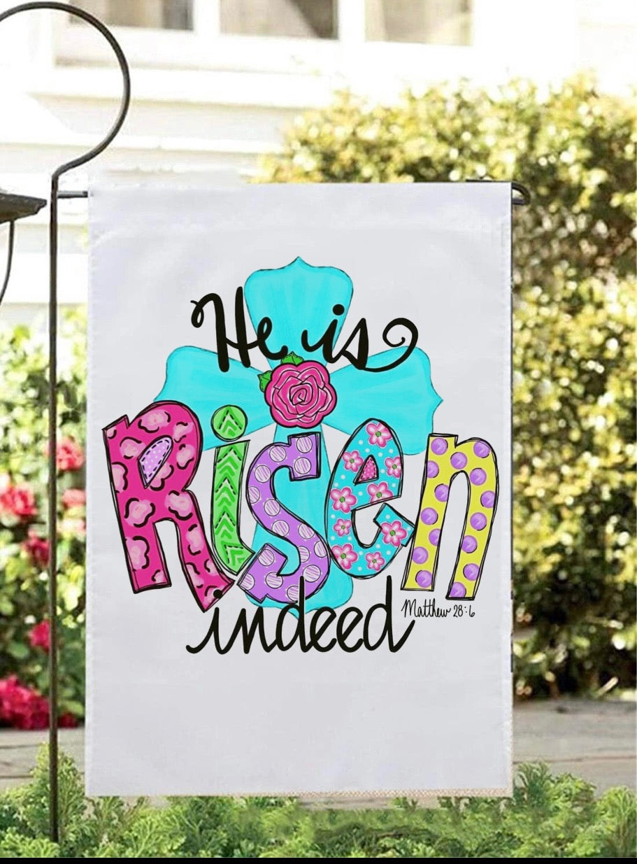 He is Risen Yard Flag