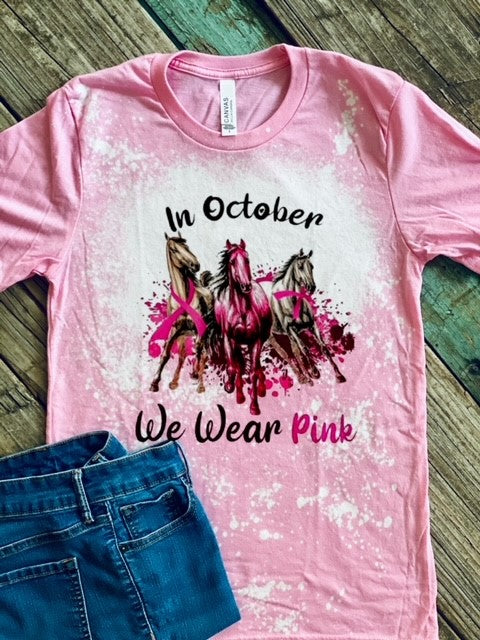 In October we wear Pink with Horses
