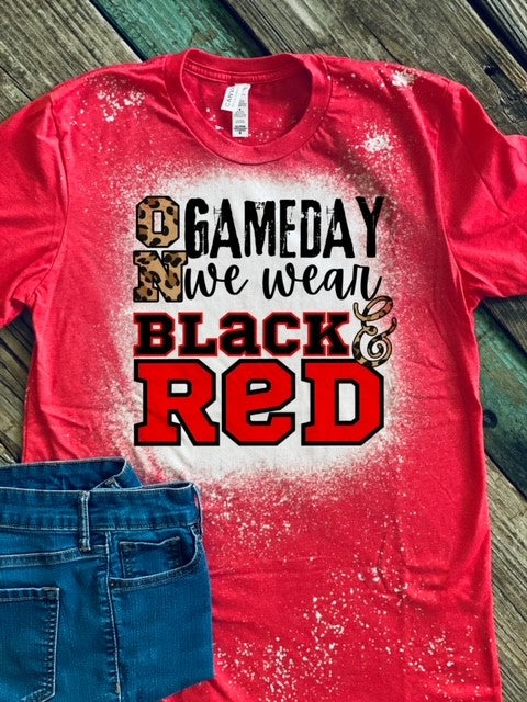 On Game day Black and Red