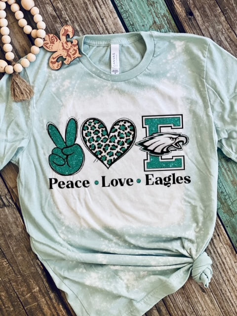 Peace Love Eagles T-shirt