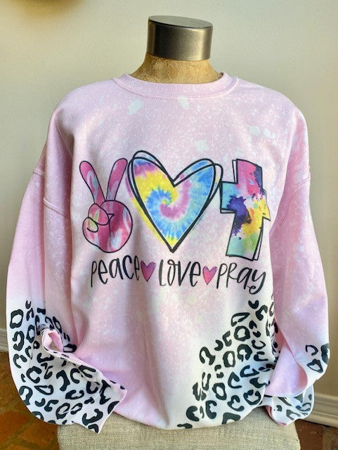 Peace Love Pray sweatshirt